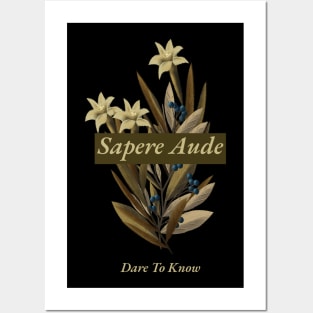 Sapere Aude - Dare to Know Posters and Art